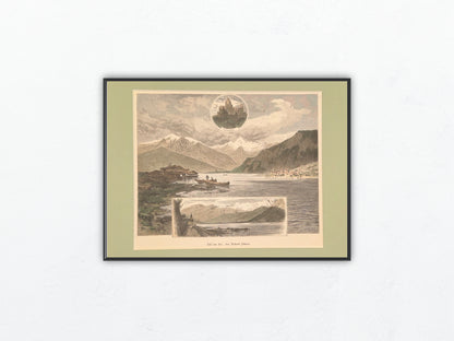 Original Darstellung Zell am See Salzburg 1880