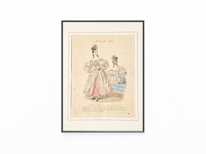 Modekupfer Modes de Paris 1835 | Petit Courrier des Dames