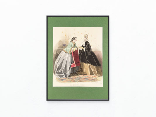 1863 Original Les Modes Parisiennes | Damenmode Modekupfer