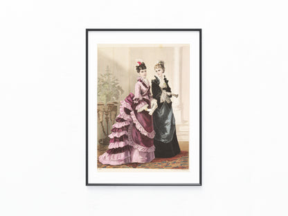 1875 Original Historische Damenmode mit Turnüren & Rüschen