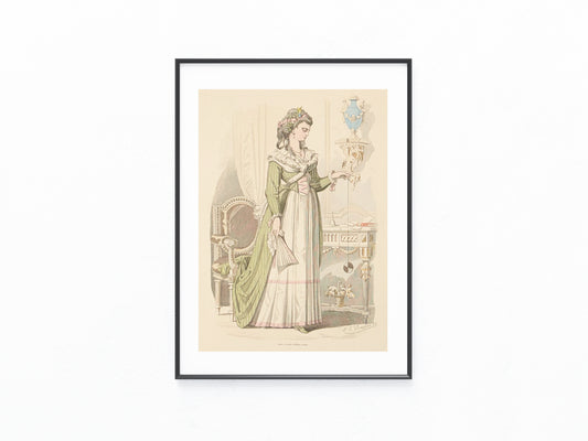 Original Damenmode 1791 Mode Lithografie
