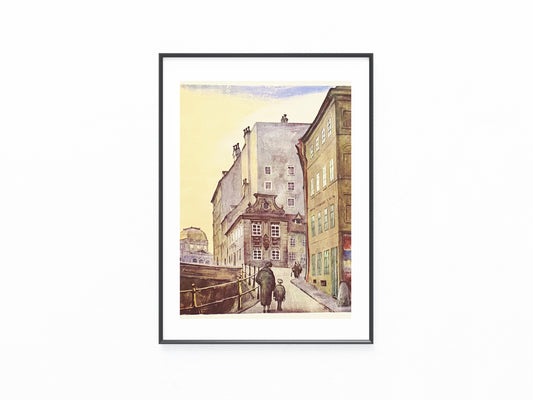 Wien Mölkerbastei 1930 Original | Ekke Ozlberger Stadtansicht | Historische Architektur