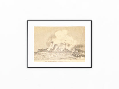 1894 Panzerschiff Brandenburg der Kaiserlichen Marine | Maritime Feuerkraft Militär