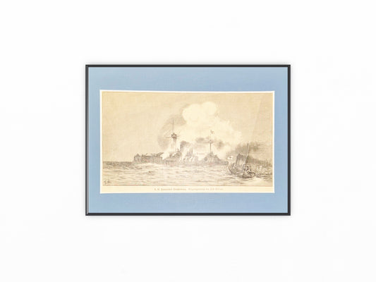 1894 Panzerschiff Brandenburg der Kaiserlichen Marine | Maritime Feuerkraft Militär