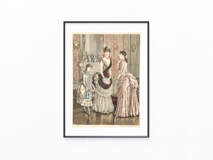 1884 Gesellschaftstoiletten & Tanzkleider | Tanzanzug Damenmode