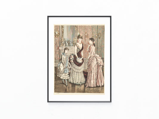 1884 Gesellschaftstoiletten & Tanzkleider | Tanzanzug Damenmode