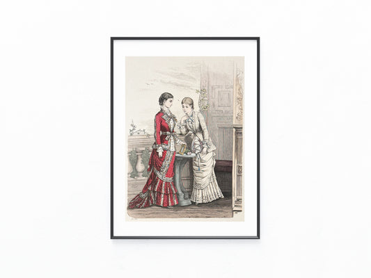 1879 Junge Frauen Mode Original Tafel Damenmode | Modeillustration