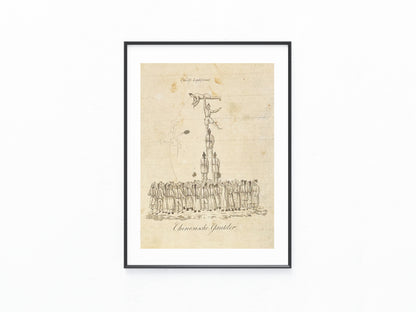 Chinesische Gaukler 1834 Ethnografie | Artisten Akrobatik China