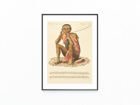 1840 Original Darstellung Melanges | Ethnographie Musik