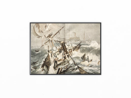 Historische Seeschlacht 1900 | Stower Vintage Schiffsunglück Kriegsschiff Marine