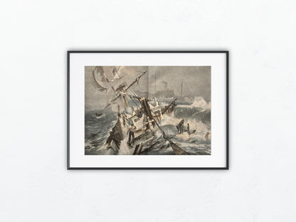 Historische Seeschlacht 1900 | Stower Vintage Schiffsunglück Kriegsschiff Marine