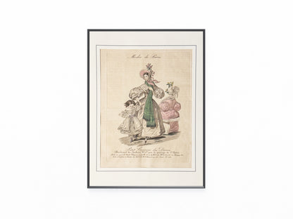 1835 Original Modes de Paris Lithografie | Französische Damenmode