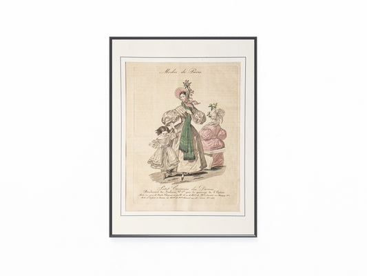 1835 Original Modes de Paris Lithografie | Französische Damenmode