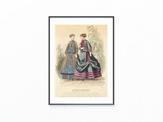 Les Modes Parisiennes 1857 Original | Frankreich Damenmode