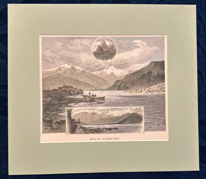 Original Darstellung Zell am See Salzburg 1880