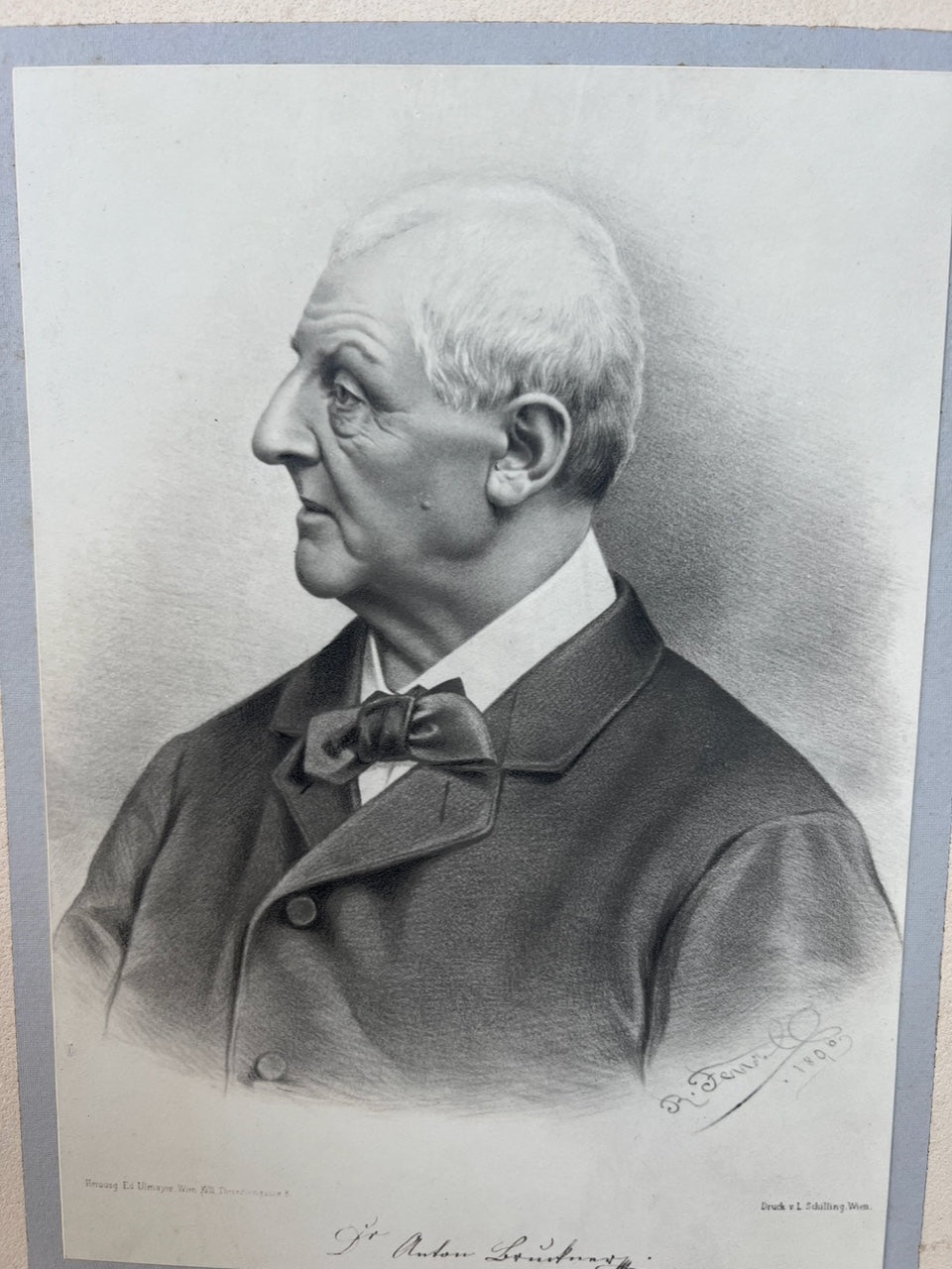 Lithographie Dr. Anton 1896