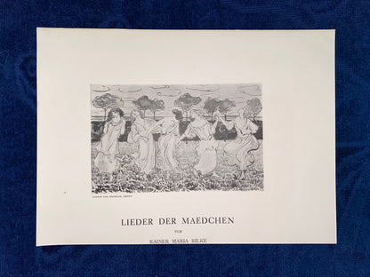 Art Nouveau Ludwig von Hofmann Reigen 1900 | Rainer Maria Rilke Lieder der Mädchen
