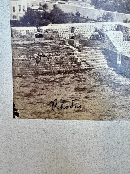 Photographie Rhodos Griechenland Hafen 1910
