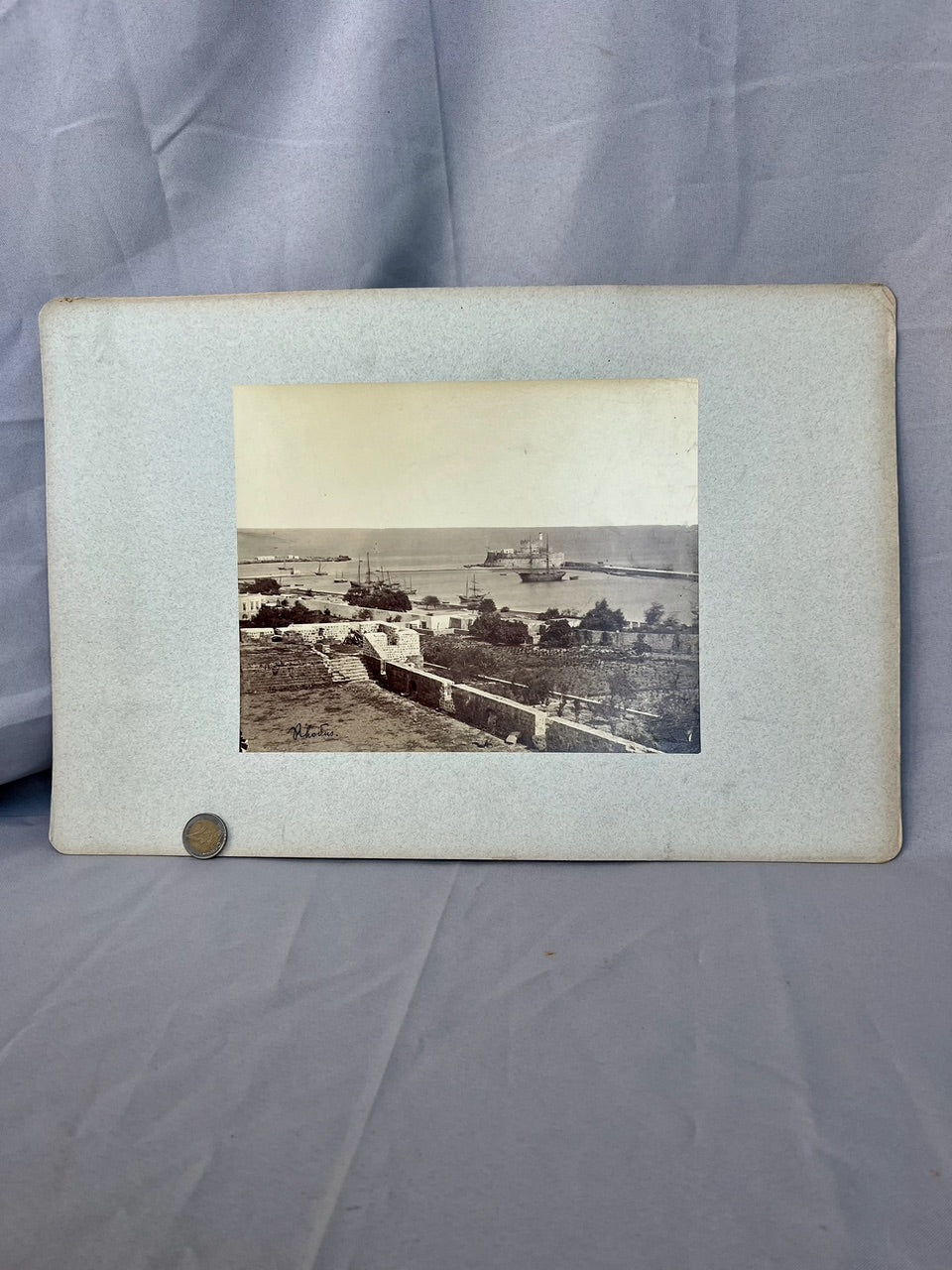 Photographie Rhodos Griechenland Hafen 1910