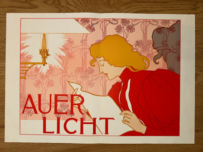 Jugendstil Plakat Auer Licht | Art Nouveau Poster | Vintage Wandbild Großformat
