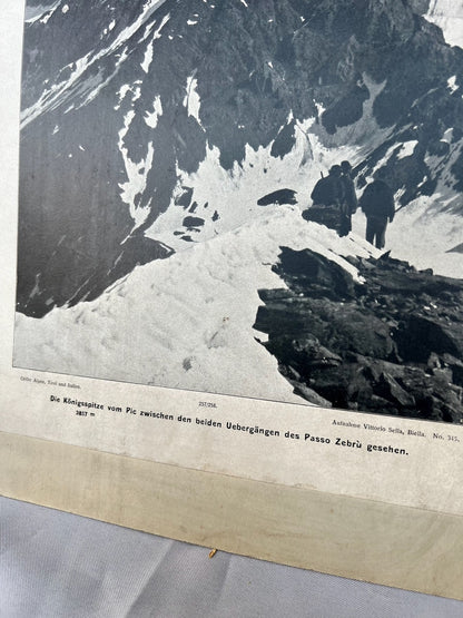 Königsspitze Alpen Photographie 1910