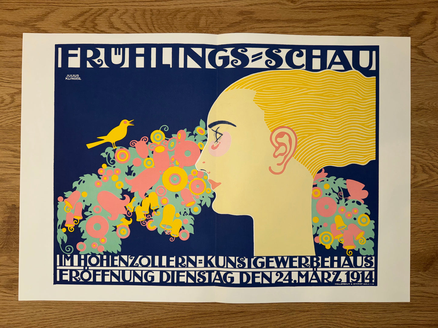 Plakat Frühlingsschau 1914 Julius Klinger | Jugendstil Art Nouveau Poster Vintage
