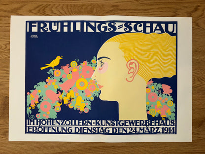 Plakat Frühlingsschau 1914 Julius Klinger | Jugendstil Art Nouveau Poster Vintage