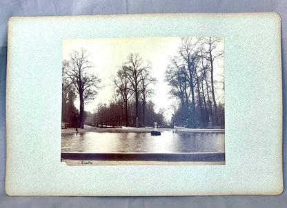 Brüssel Stadtpark Photographie 1910