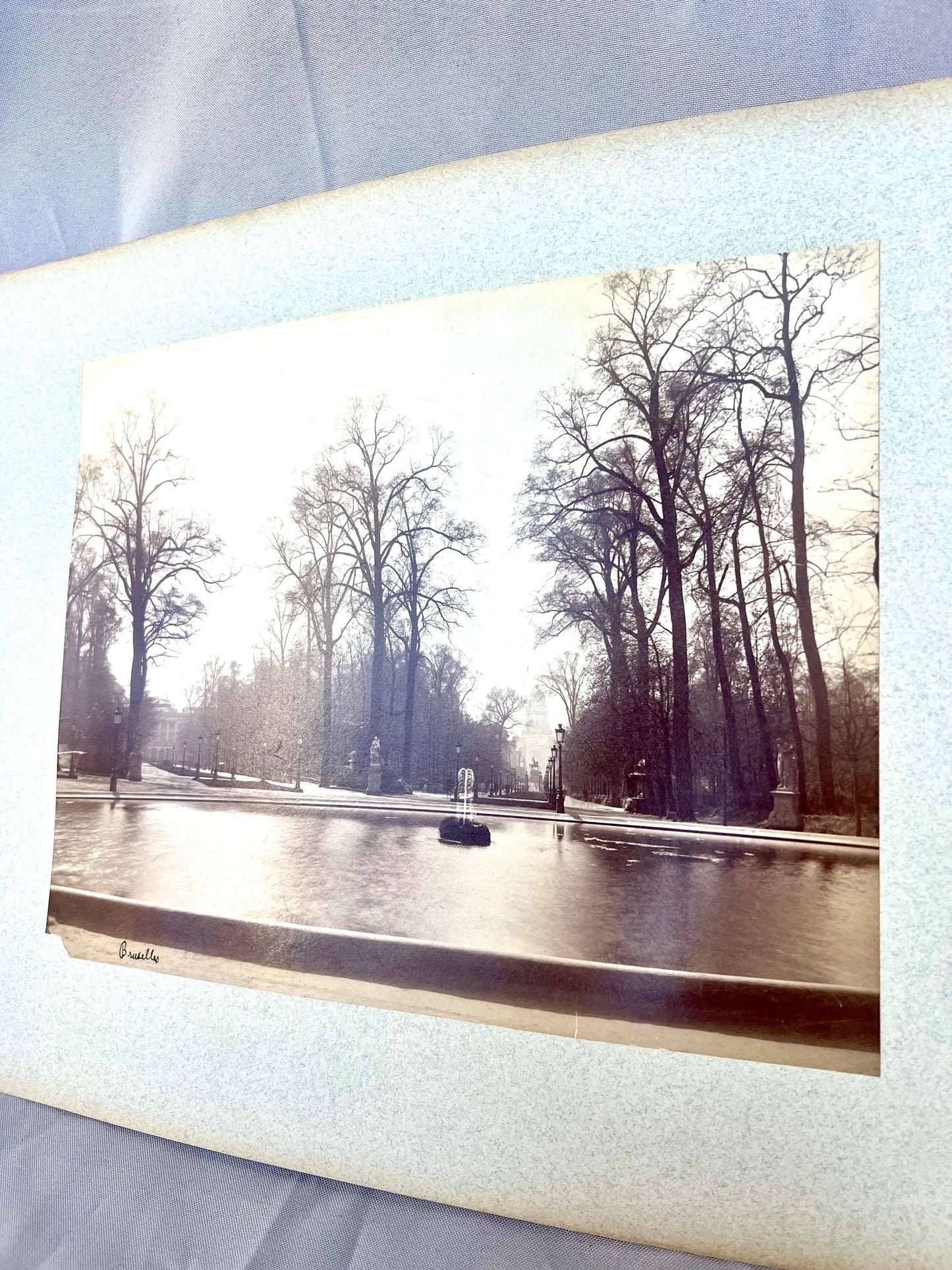 Brüssel Stadtpark Photographie 1910