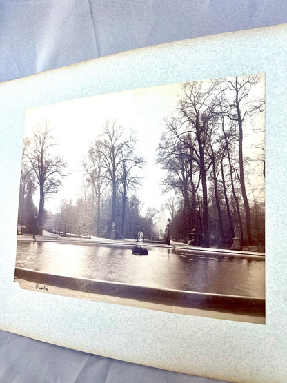 Brüssel Stadtpark Photographie 1910