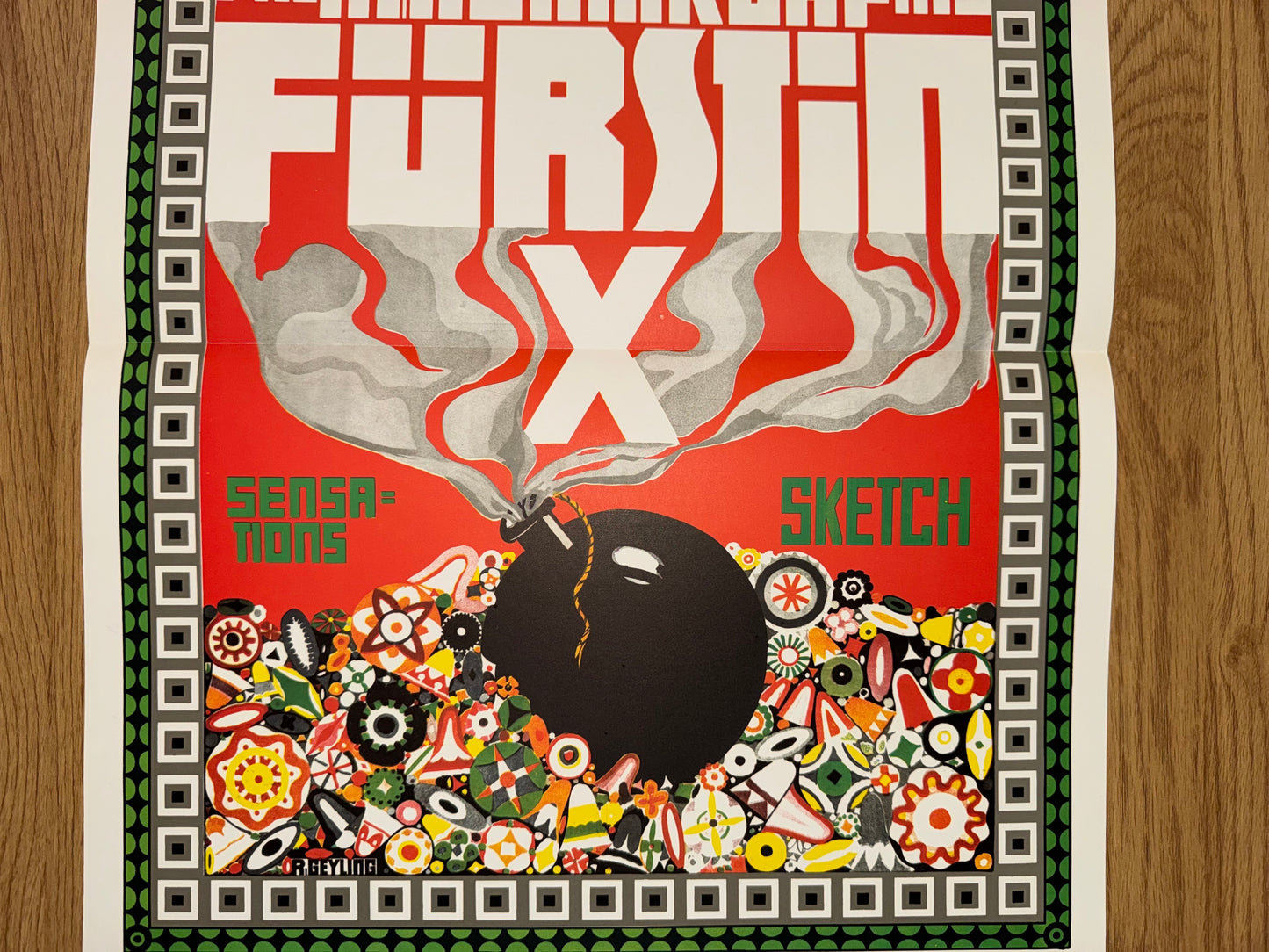 Colosseum Fürstin X Poster 1908 Remigius Geyling | Jugendstil Theater Plakat