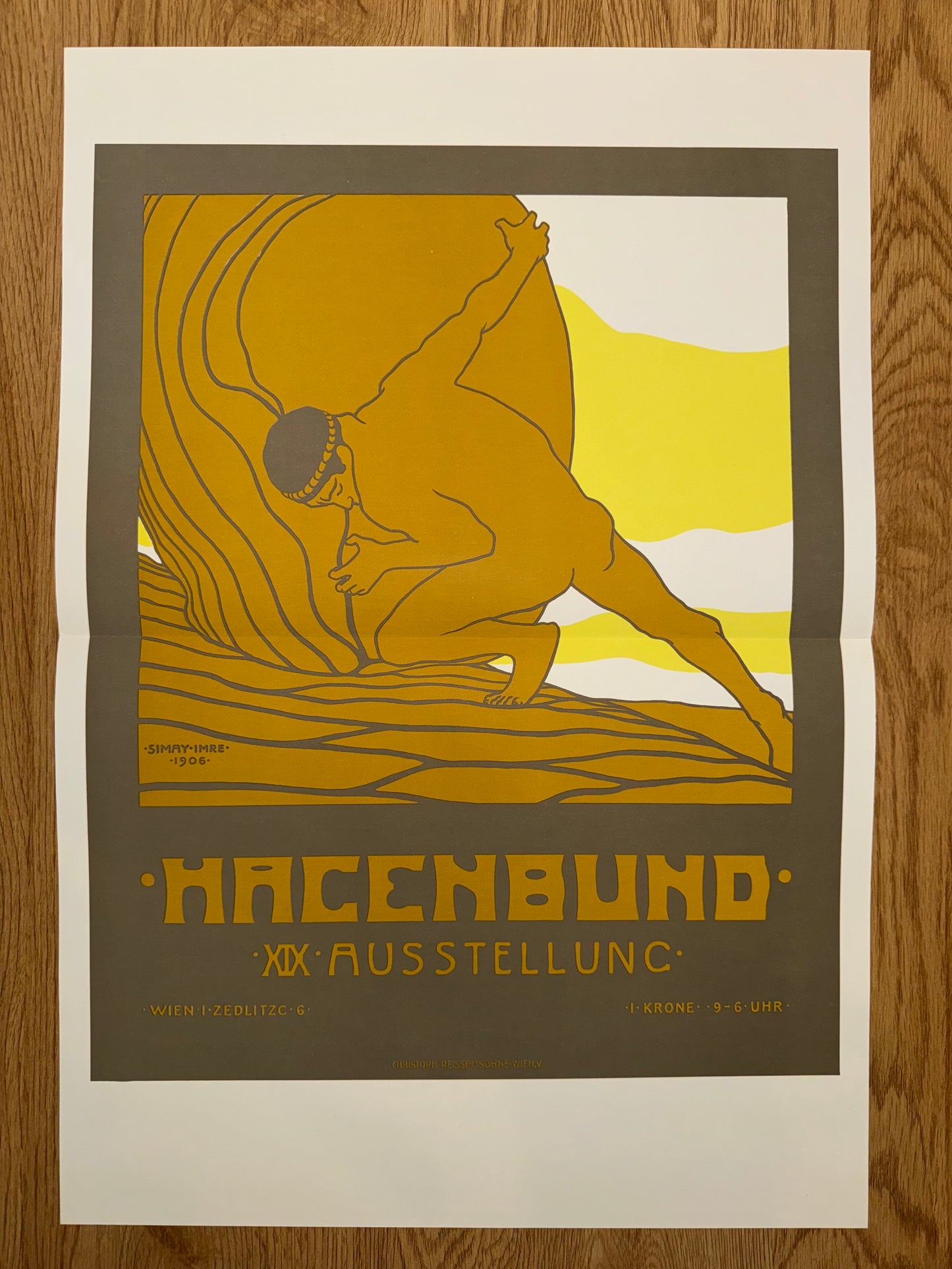 Hagenbund Ausstellung 1906 Imre Simay | Jugendstil Plakat