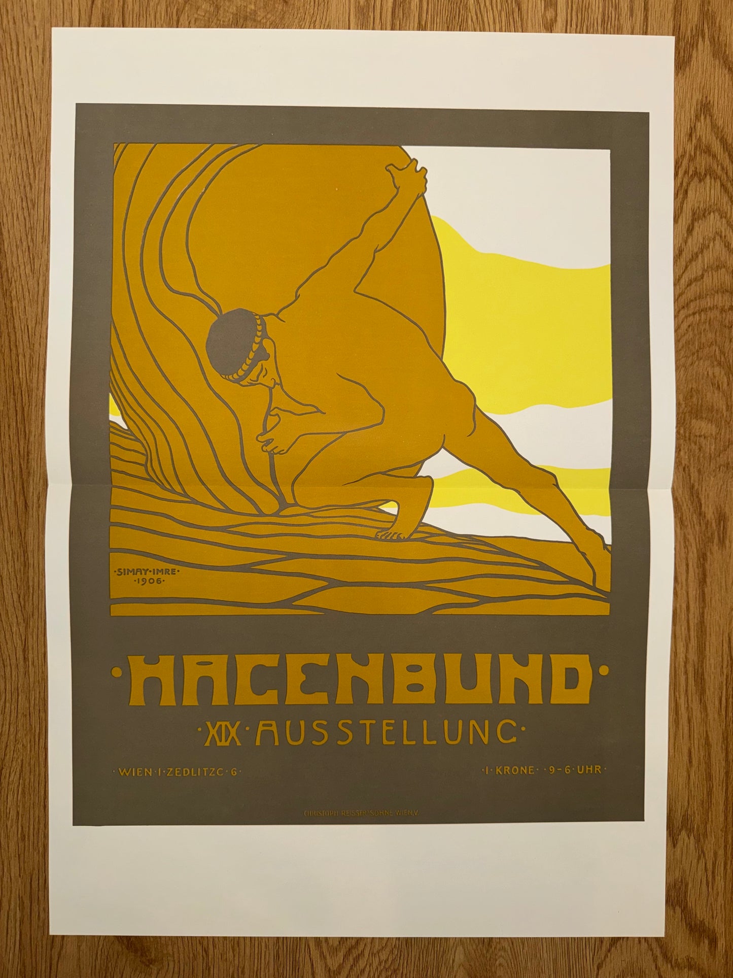 Hagenbund Ausstellung 1906 Imre Simay | Jugendstil Plakat
