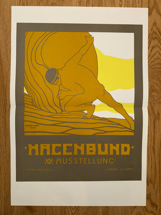 Hagenbund Ausstellung 1906 Imre Simay | Jugendstil Plakat