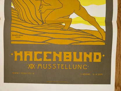 Hagenbund Ausstellung 1906 Imre Simay | Jugendstil Plakat