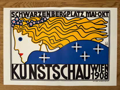 Kunstschau Wien 1908 Berthold Löffler | Wiener Jugendstil Plakat