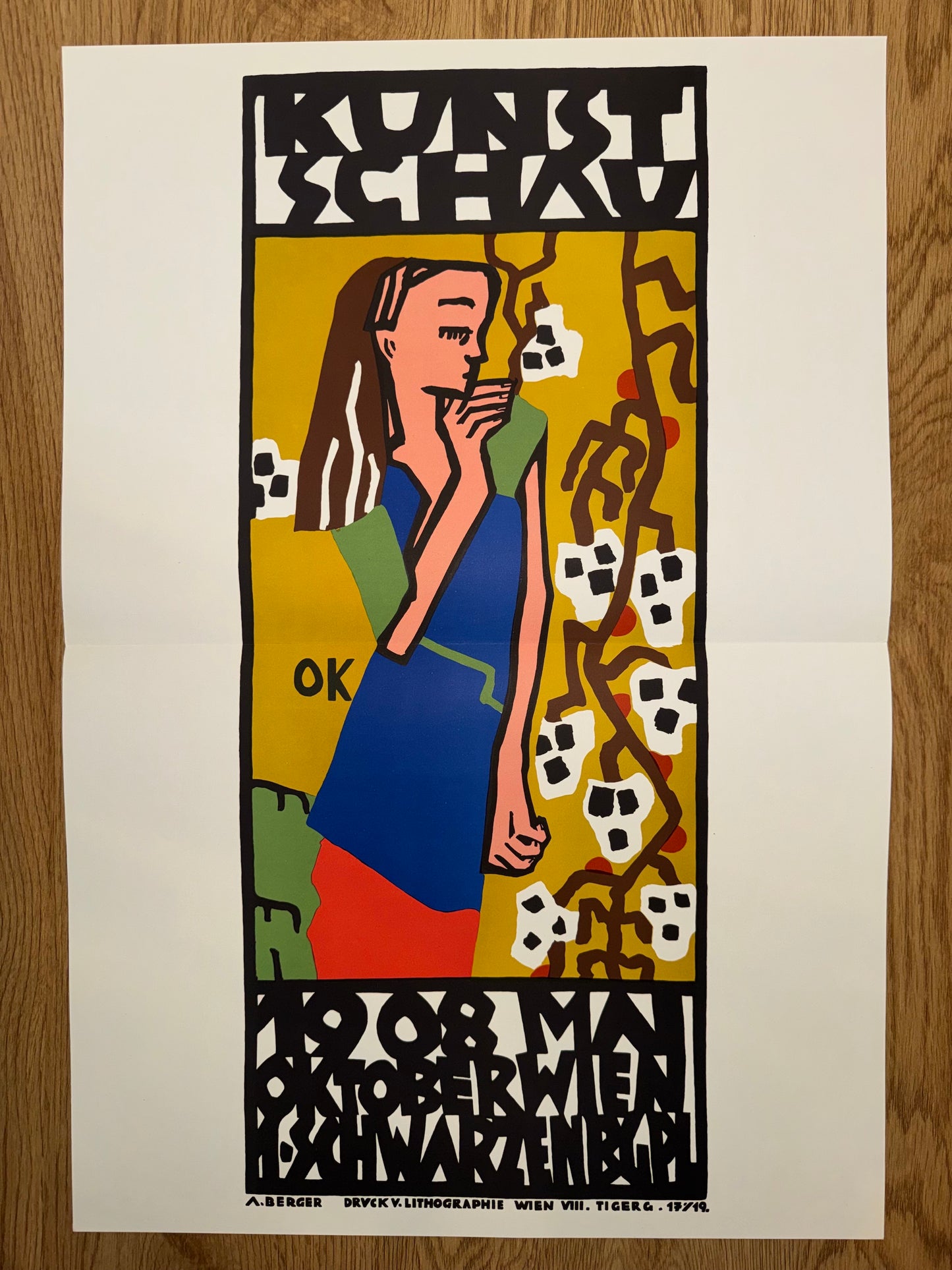 Kunstschau Wien 1908 Oskar Kokoschka | Expressionismus Jugendstil Plakat