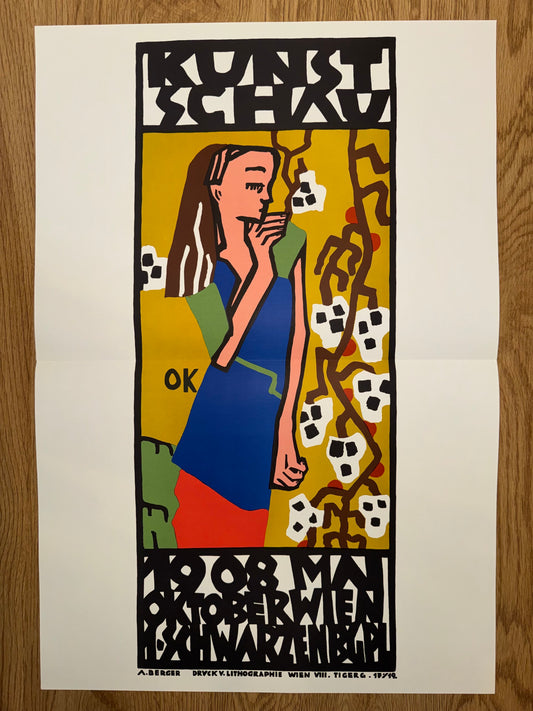 Kunstschau Wien 1908 Oskar Kokoschka | Expressionismus Jugendstil Plakat