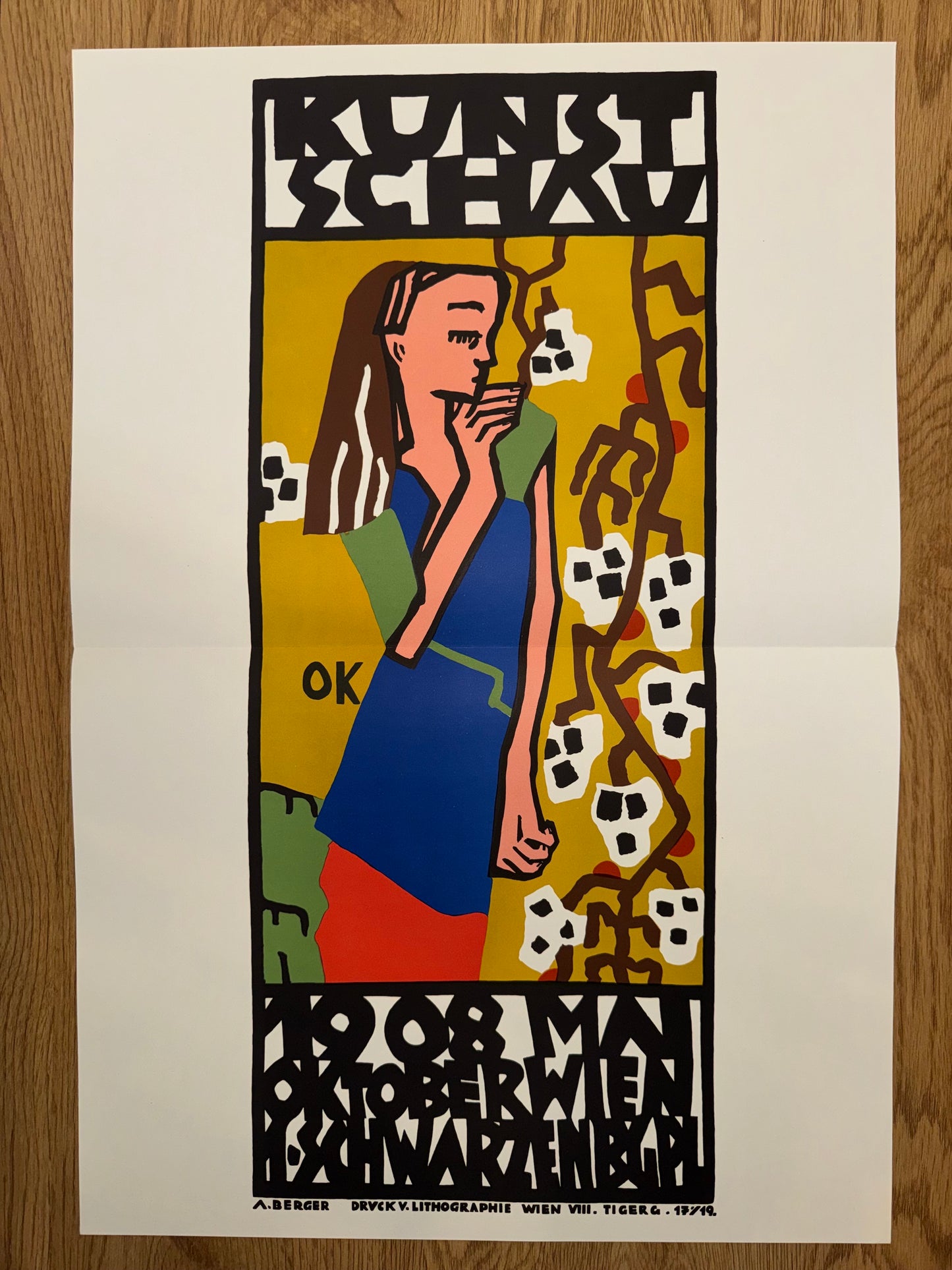 Kunstschau Wien 1908 Oskar Kokoschka | Expressionismus Jugendstil Plakat