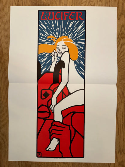 Lucifer Plakat um 1904 Victor Schufinsky | Jugendstil Wien Secession Kabarett