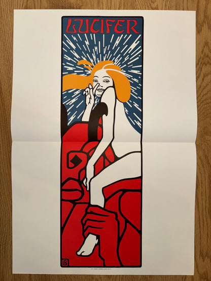 Lucifer Plakat um 1904 Victor Schufinsky | Jugendstil Wien Secession Kabarett