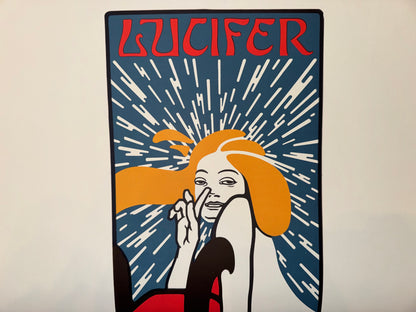 Lucifer Plakat um 1904 Victor Schufinsky | Jugendstil Wien Secession Kabarett