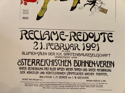 Reclame-Redoute 1901 Wien Plakat Jugendstil Puchinger Pamberger