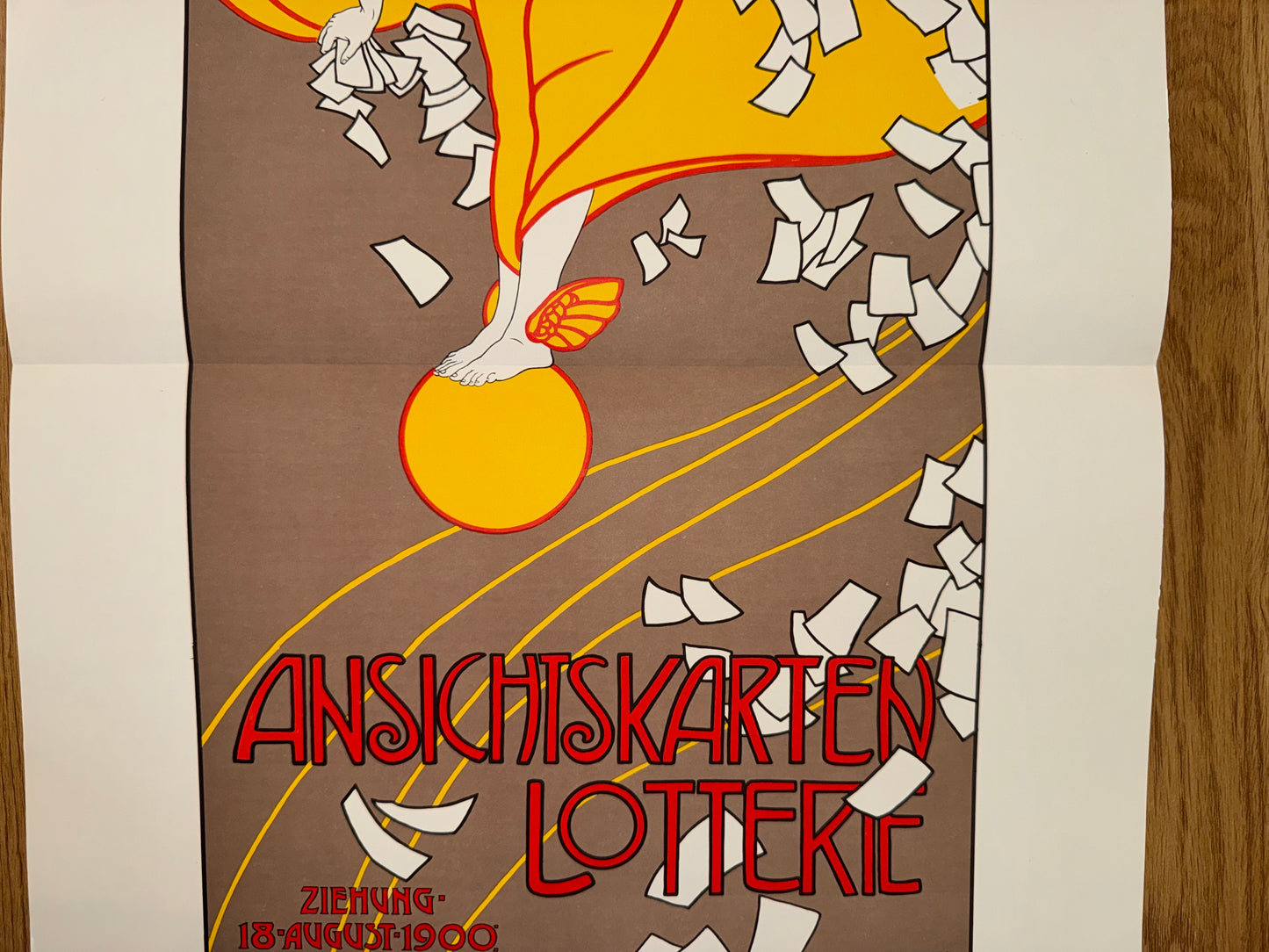 Ansichtskarten Lotterie 1900 Auchentaller | Wiener Jugendstil Plakat Secession