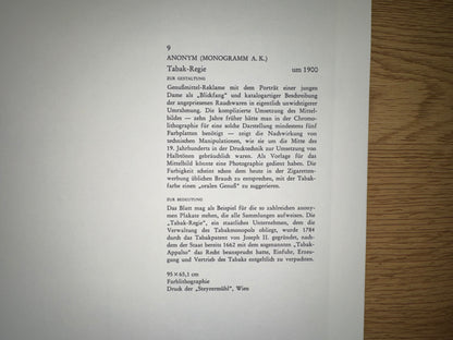 Tabak-Regie um 1900 Werbung | Zigarren Zigaretten Reklame Vintage