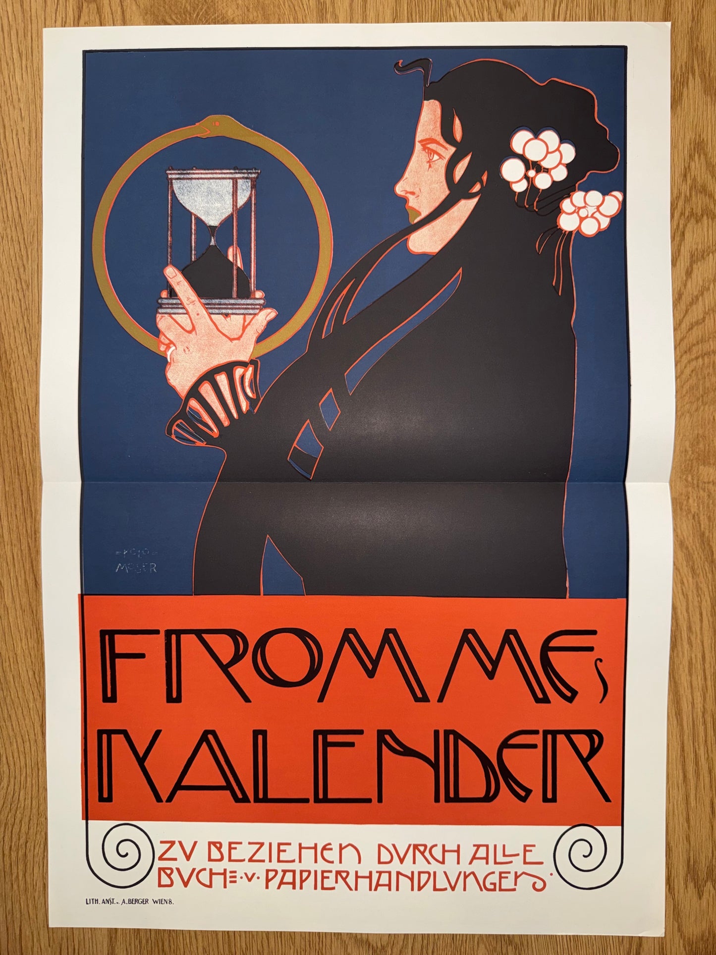 Koloman Moser Frommes Kalender 1899 | Jugendstil Plakat | Art Nouveau Poster