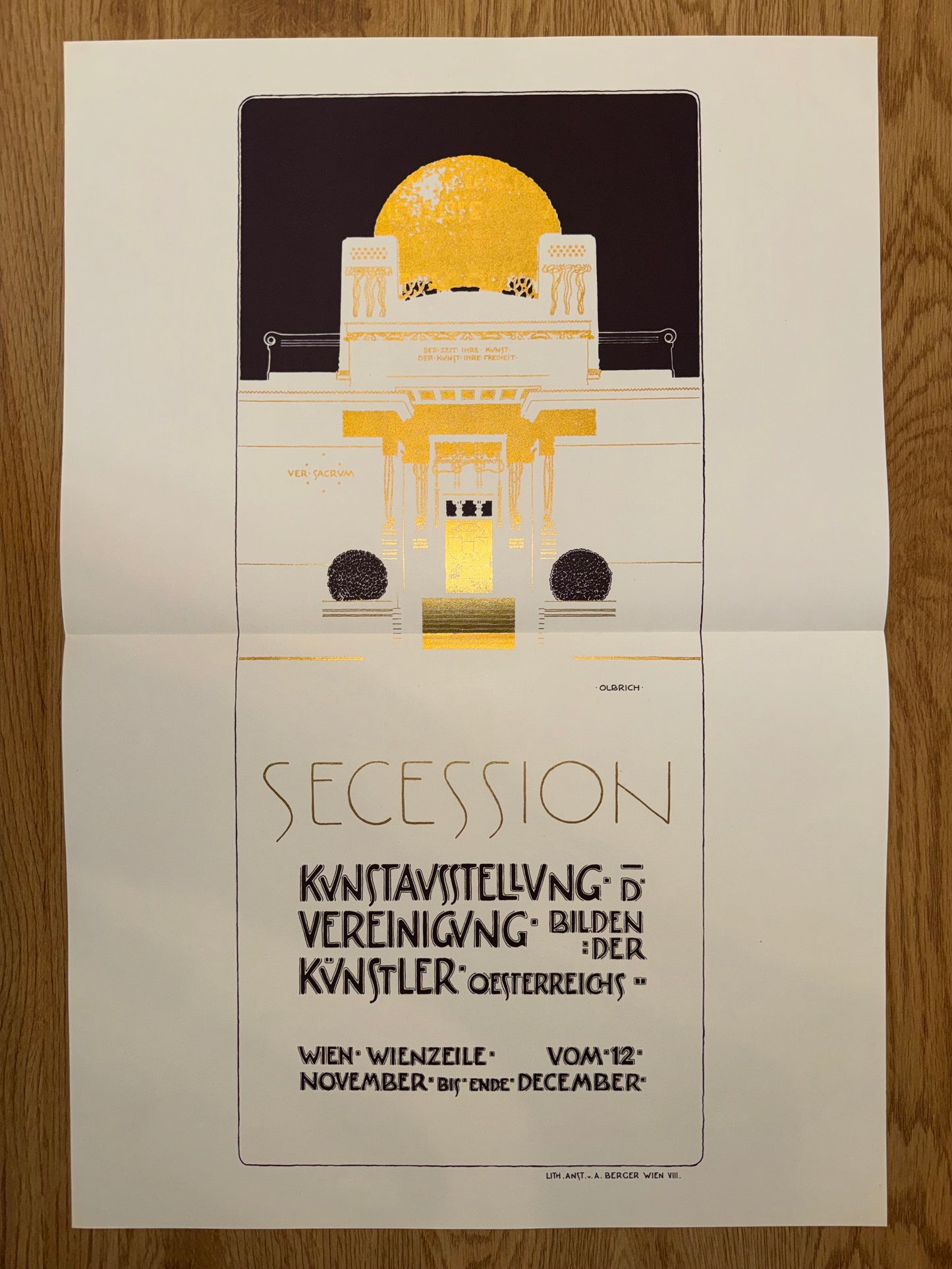Joseph Maria Olbrich Secession Ausstellung 1898 | Jugendstil Plakat | Art Nouveau Poster