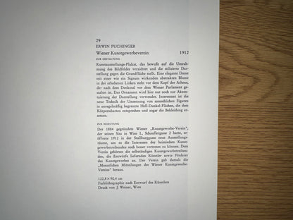 Erwin Puchinger Wiener Kunstgewerbeverein 1912 | Jugendstil Plakat