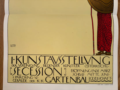 Gustav Klimt Secession Ausstellung 1898 | Jugendstil Plakat | Art Nouveau Poster