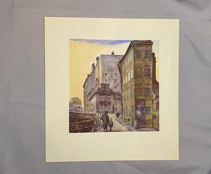 Wien Mölkerbastei 1930 Original | Ekke Ozlberger Stadtansicht | Historische Architektur